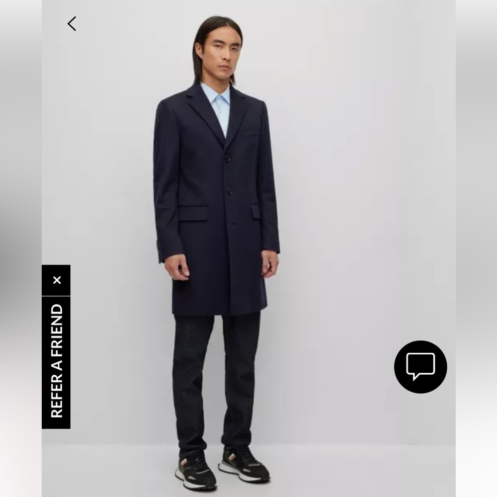 Size 40 R 100% cashmere slim fit Men’s jacket/ formal coat